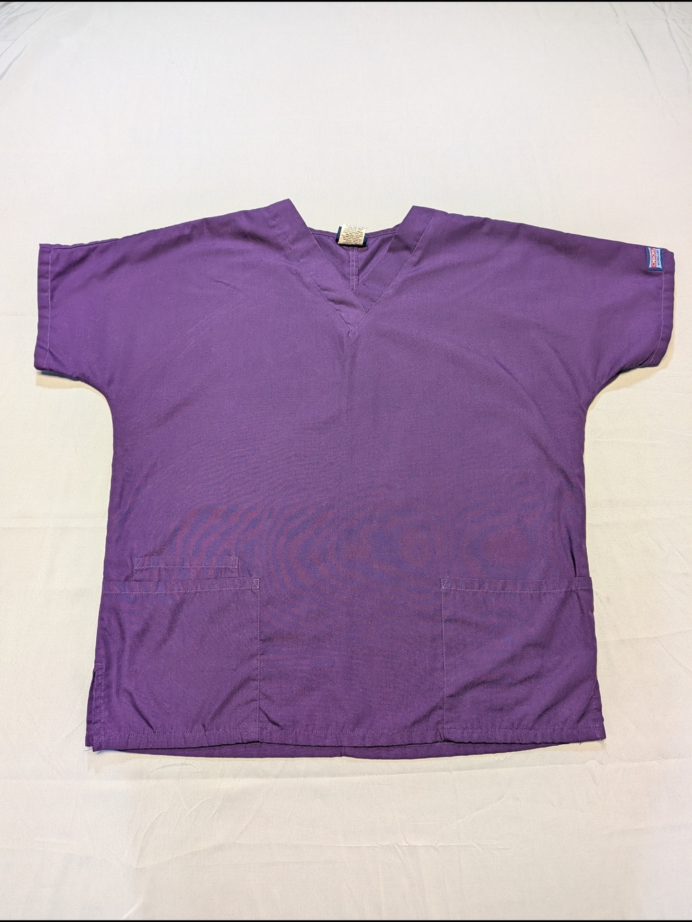 Cherokee Workwear Authentic Scrubs Women's Size M Top and Pants Eggplant Color - Picture 2 of 14